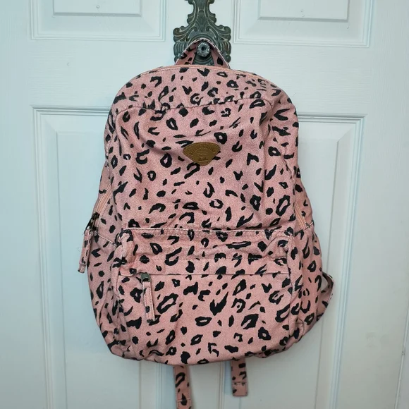 Bags | Billabong Canvas Backpack Dusty Peach Leopard Animal  display picture 2
